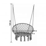 Крісло Підвісне Бразилійське Гойдалка Гамак Bonro B-092 Сірий - Зображення 6