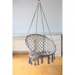 Крісло Підвісне Бразилійське Гойдалка Гамак Bonro B-092 Сірий - Зображення 3