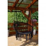 Крісло Підвісне Бразилійське Качалка Гамак Bonro B-092 Чорний - Релакс та Комфорт - Зображення 4