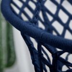 Плетена Садова Гойдалка Підвісна FUNFIT Синя - Стильний Відпочинок на Свіжому Повітрі - Зображення 6