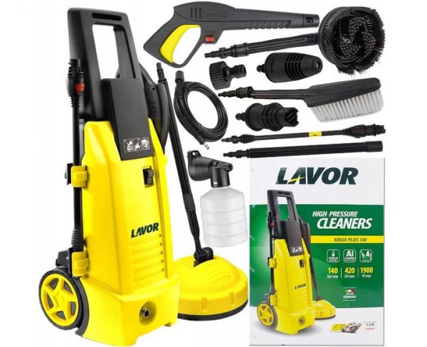 Мийка Високого Тиску Lavor 140 бар 1900 Вт NINJA PLUS 140 - Потужне Очищення з Професіональним Насосом