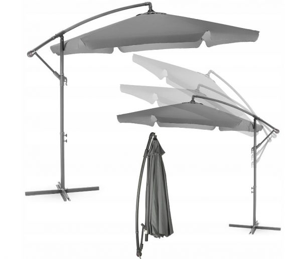 Велика Складна Садова Парасолька CLASSIC UV50 OUTTEC О-66277 - Захист від Сонця та Дощу