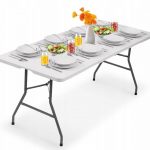 Стіл Tadar Пластиковий Прямокутний 180 x 74 x 74 см - Зручність і Стійкість для Вашого Простору