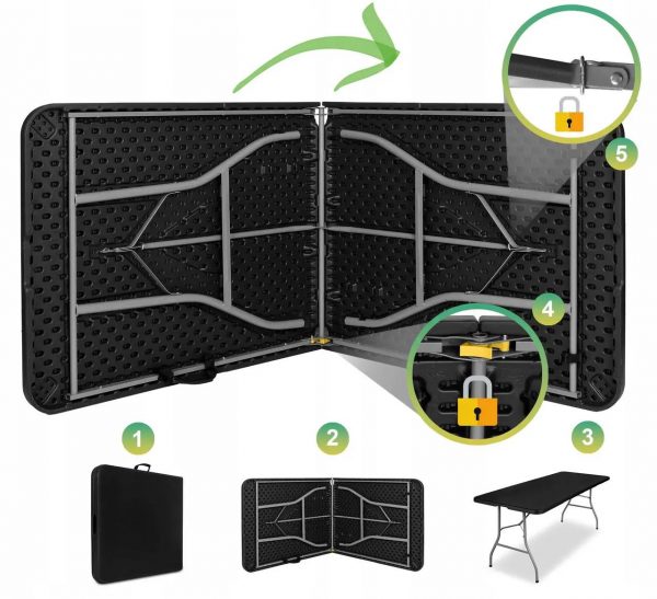 5 см Чорний - Ідеальний для Пікніків та Поїздок