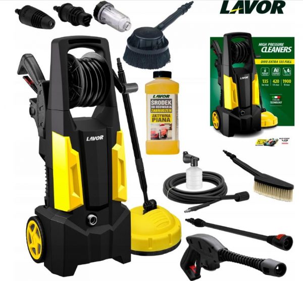 Мийка Високого Тиску Lavor Dive Extra 135 бар 1900 Вт - Потужний Прилад для Ефективного Очищення