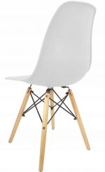 Скандинавське Крісло Lugano IMPERIA BIANCO білого кольору для Вітальні, Кухні, Їдальні - Елегантний Дизайн - Зображення 6