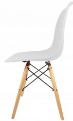 Скандинавське Крісло Lugano IMPERIA BIANCO білого кольору для Вітальні, Кухні, Їдальні - Елегантний Дизайн - Зображення 5