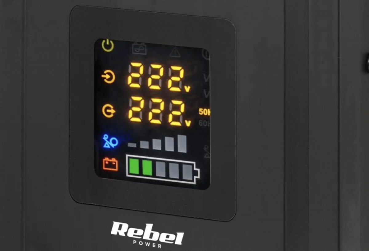 Джерело Аварійного Живлення UPS Rebel Power 1000 12V/230V RB-4003 - Надійний Захист для Ваших Електронних Пристроїв - Зображення 2
