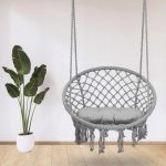 Підвісна Гойдалка Гамак з Подушкою Garden Grey - Комфортний Відпочинок