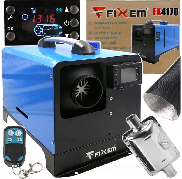 Автономний дизельний обігрівач з дисплеєм Fixem FX4170 9 kW-потужний комфорт і зручність в експлуатації