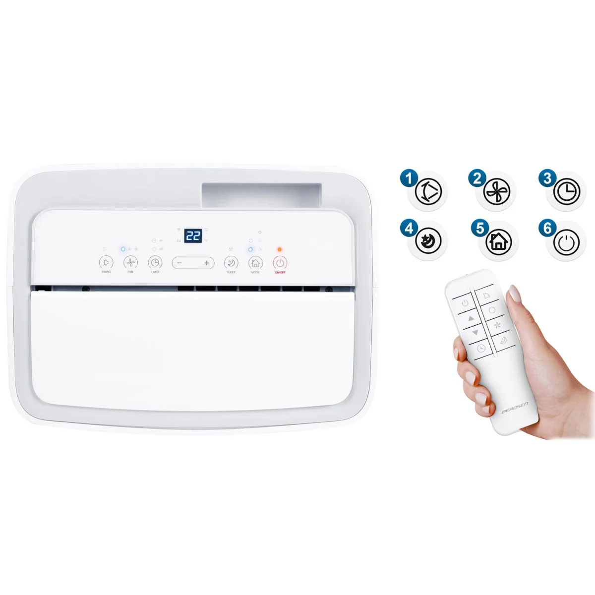 Портативний кондиціонер Berdsen BD-581 14000 BTU - Зображення 10