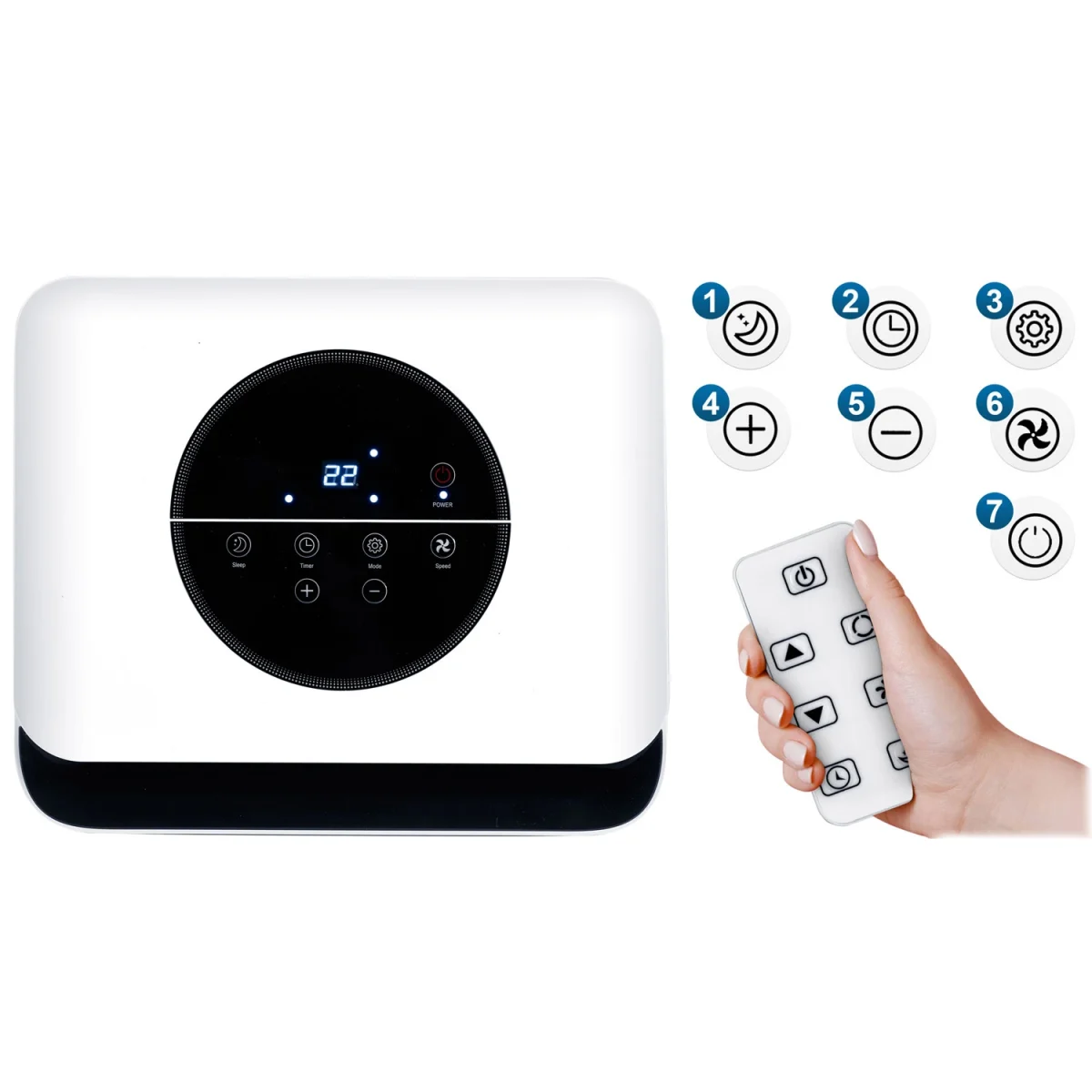 Портативний кондиціонер з віконним ущільнювачем 10000 BTU Berdsen BD-580 - Зображення 9