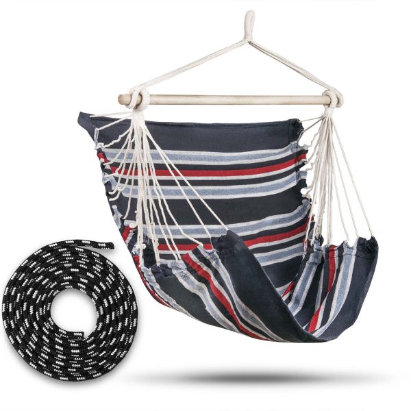 Крісло підвісне бразильське синьо-червоне Sofotel Rodos - Стильний відпочинок