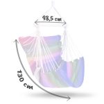 Крісло підвісне Rodos синє - Відчуття комфорту і легкості - Зображення 4