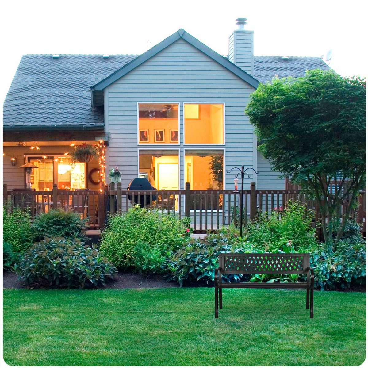 Лавка садова з підлокітниками 125 x 77 x 49 см Sofotel Clover - Легкість і зручність - Зображення 4