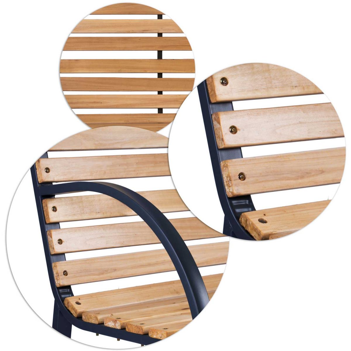 Лавка паркова з підлокітниками 117,5 x 83 x 57 см Luca Sofotel - Елегантність та комфорт - Зображення 8