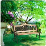 Паркова лавка з підлокітниками 123,5 x 74 x 48 см Gardi Rose Sofotel - Романтика у вашому саду - Зображення 10