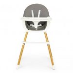Дитячий стільчик для годування 2в1 ECOTOYS HA-004 сірий Зручність і стиль для веселих трапез вашої дитини - Зображення 4