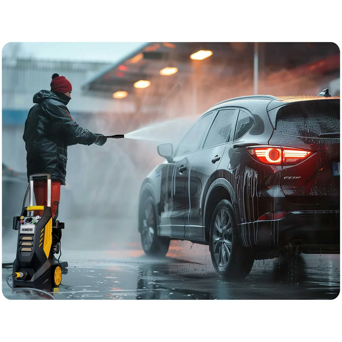 Мийка високого тиску з барабаном 2500W Humberg HM-302 - Зображення 8