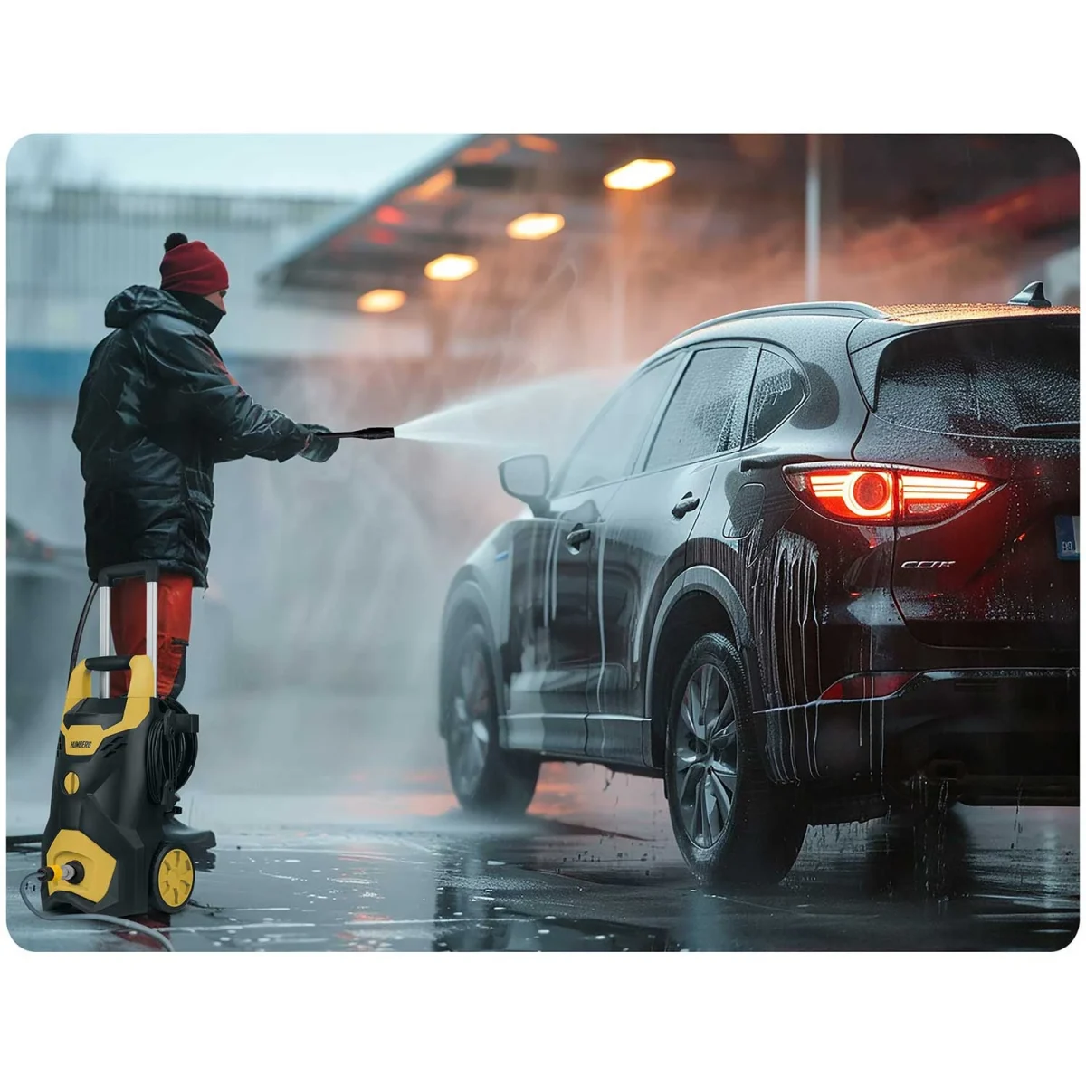 Мийка високого тиску з барабаном 2200W Humberg HM-301 - Зображення 6