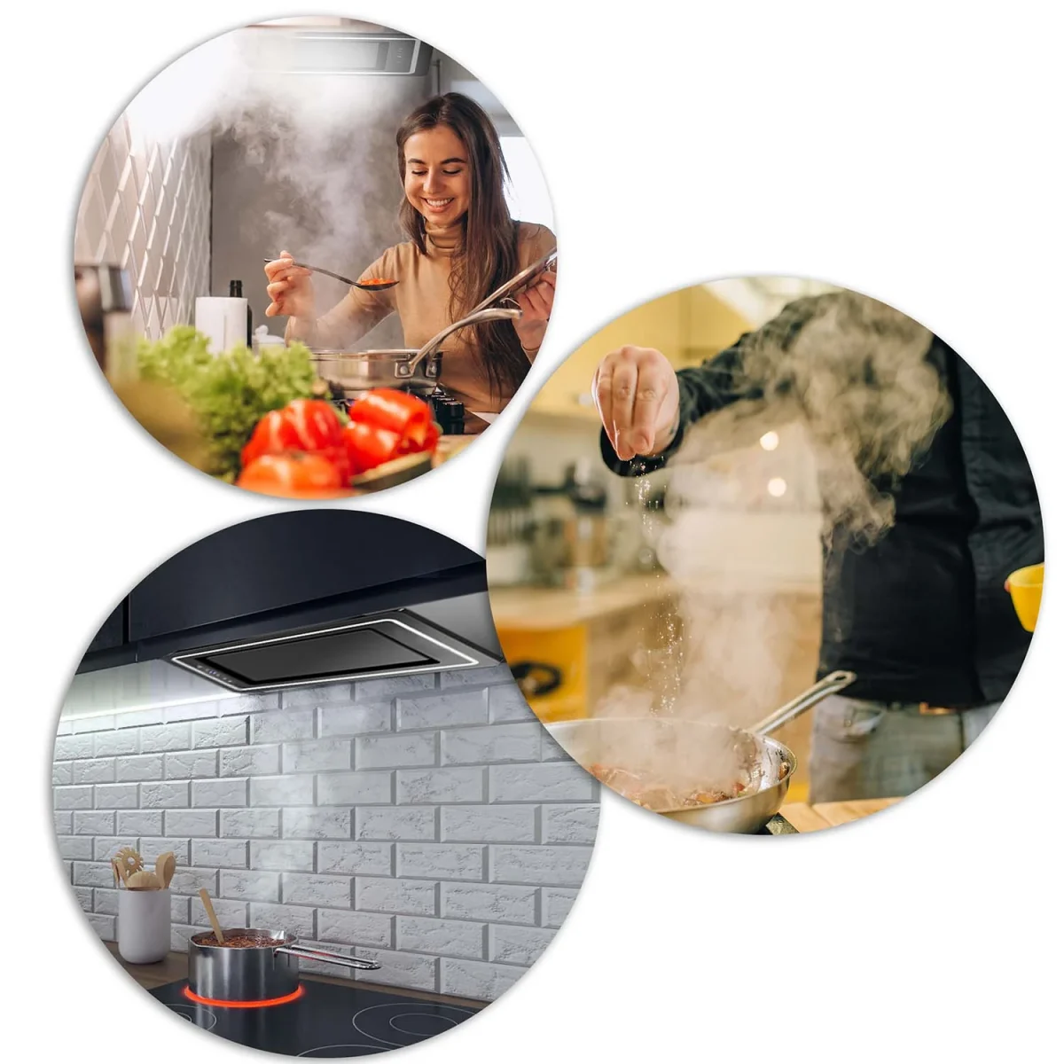 Витяжка кухонна 52 см чорна Berdsen BT-239 - Зображення 9