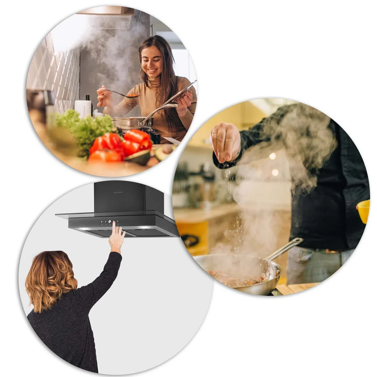 Витяжка кухонна 60 см Black Berdsen BT-217 - Зображення 8