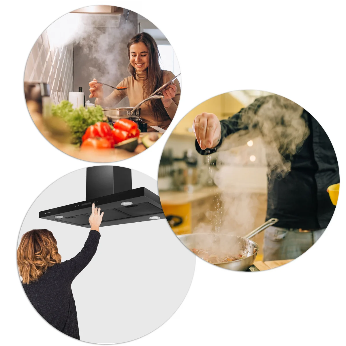 Витяжка кухонна 90 см Black Berdsen BE-90E - Зображення 13