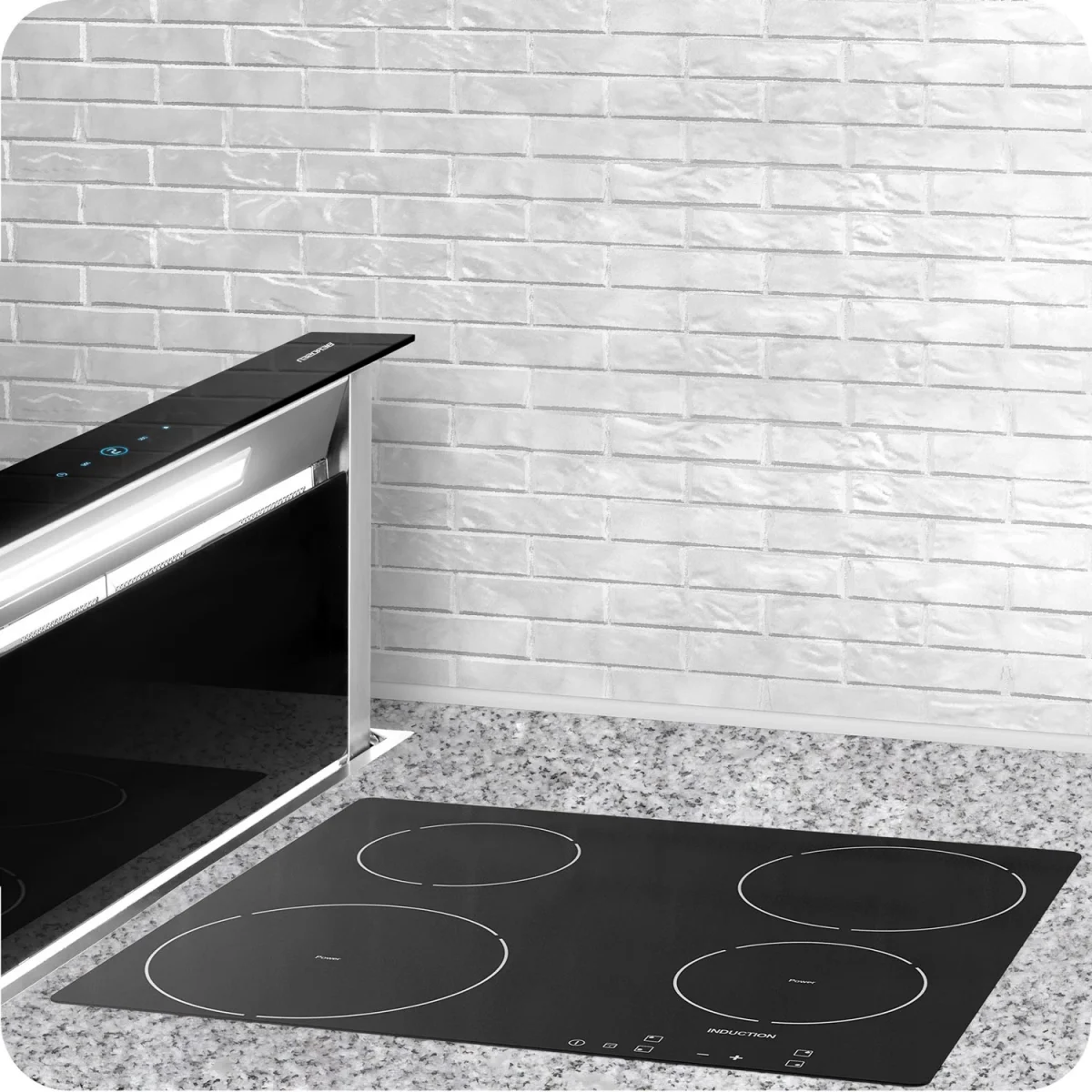 Витяжка кухонна настільна 90 см чорна BT-290 - Зображення 3