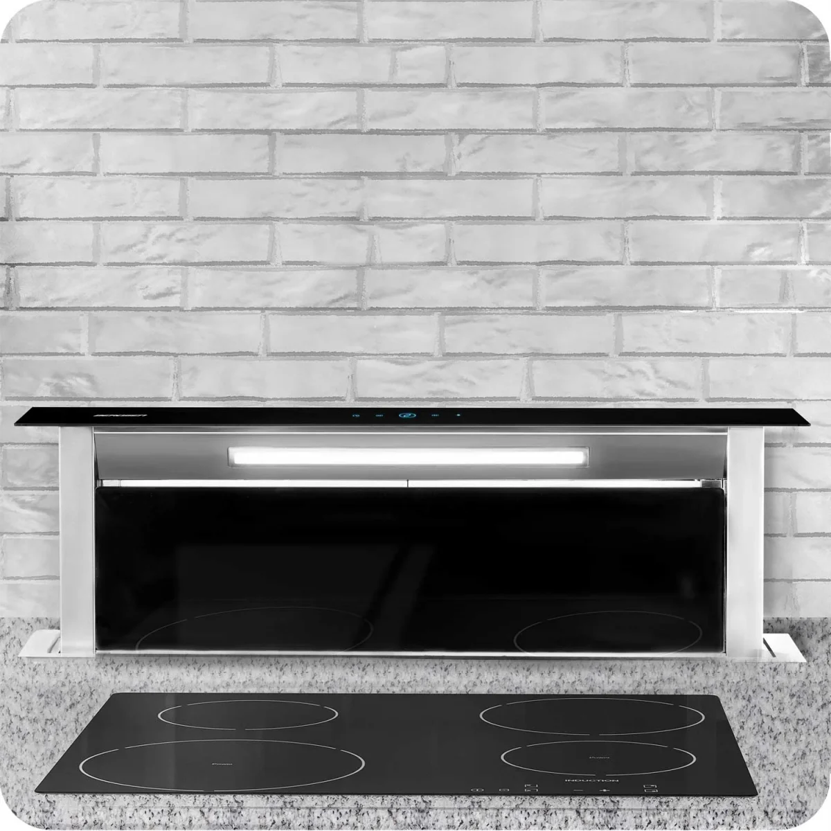 Витяжка кухонна настільна 90 см чорна BT-290 - Зображення 5