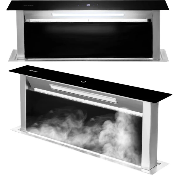 Витяжка кухонна настільна 90см чорна BT-290