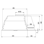 Вбудована кухонна витяжка 52 см Berdsen BT-231 INOX - Зображення 6