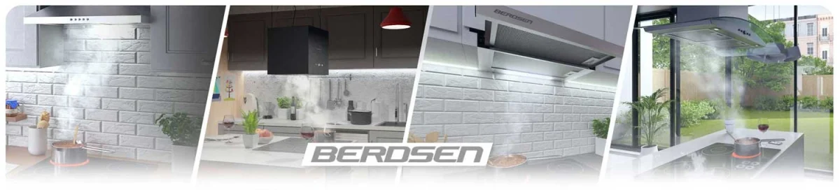 Камінна витяжка кухонна 60 см Berdsen BT-215 чорна - Зображення 15
