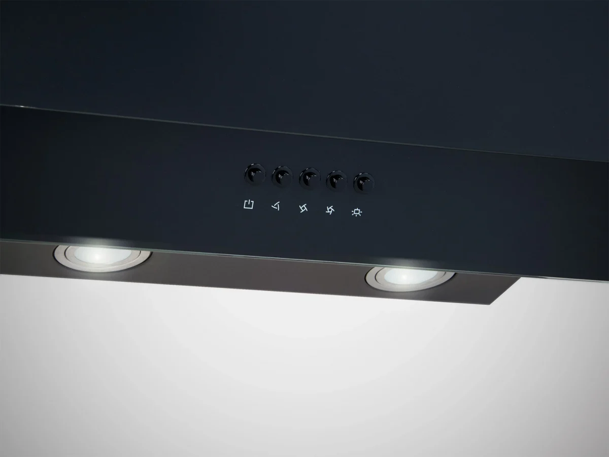 Витяжка камінна кухонна 60 см Berdsen BT-211 чорна - Зображення 7