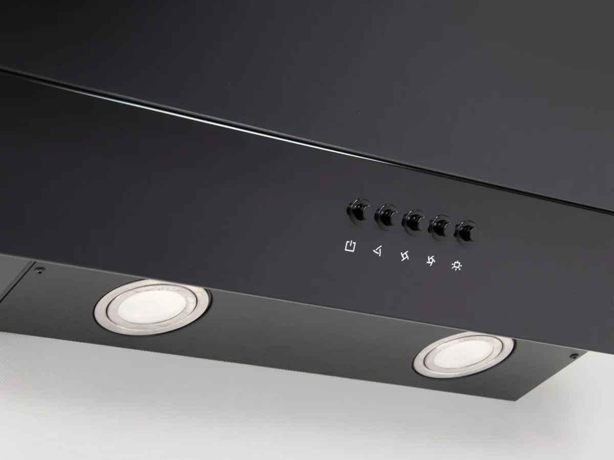 Витяжка камінна кухонна 60 см Berdsen BT-212 чорна - Зображення 4