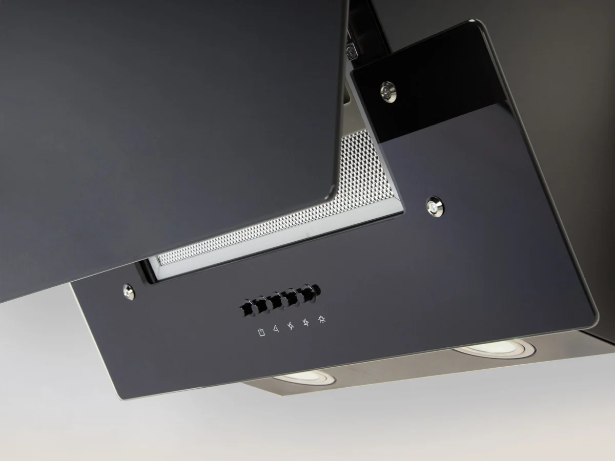 Витяжка камінна кухонна 60 см Berdsen BT-212 чорна - Зображення 5