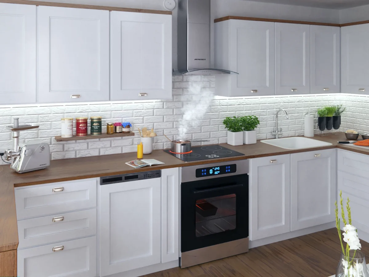 Витяжка кухонна камінна 60 см Berdsen BT-202 - Зображення 6