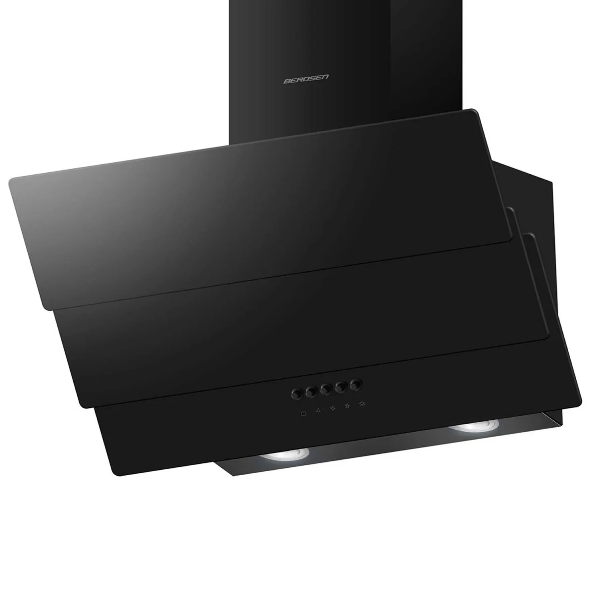 Витяжка камінна кухонна 60 см Berdsen BT-212 чорна - Зображення 8