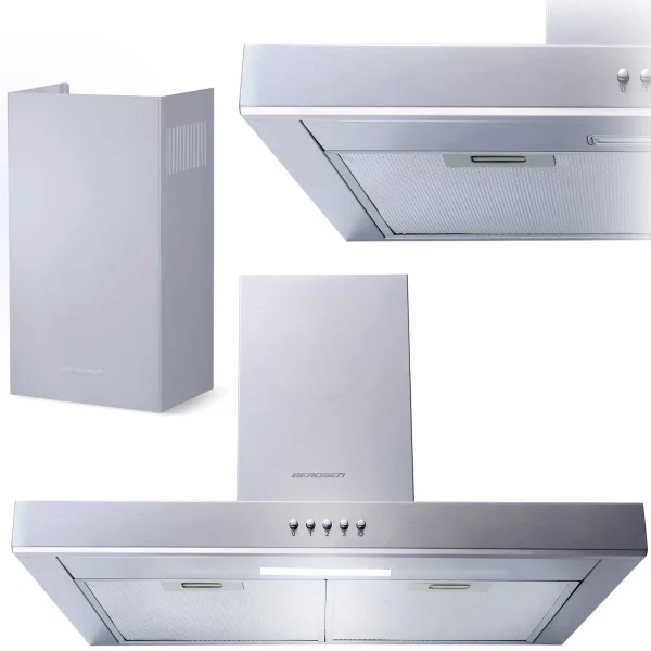 Витяжка камінна кухонна 60см Berdsen BE-60A-T1 INOX