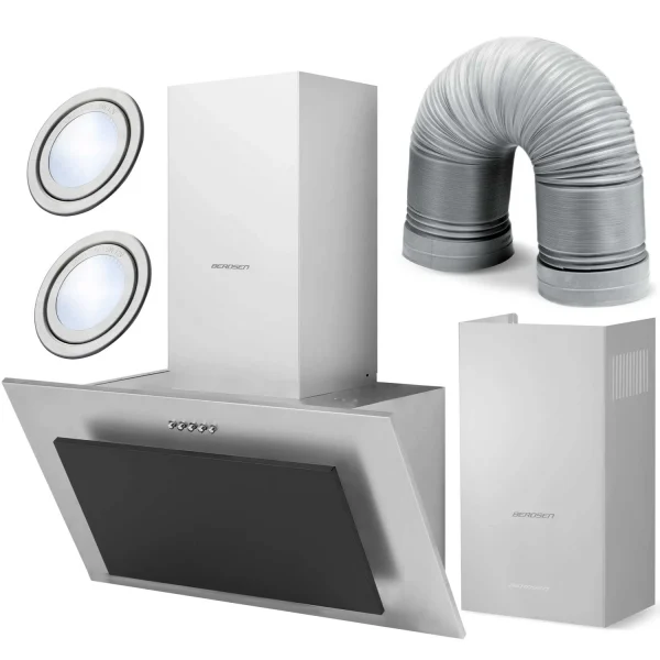 Витяжка кухонна 60см Inox + чорний BT-209