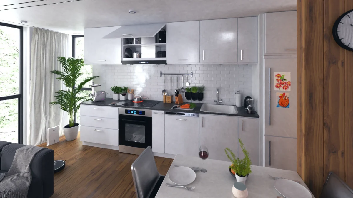 Камінна кухонна витяжка Berdsen BN-KE3 INOX + скло - Зображення 2