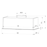 Витяжка кухонна під шафу 52 см чорна BT-236 - Зображення 6