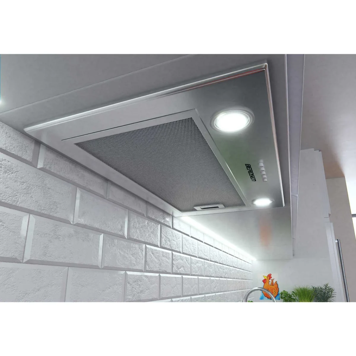 Кухонна витяжка під шафу 60 см Inox BE-50 - Зображення 6