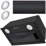 Витяжка кухонна під шафу 60см чорна BE-50