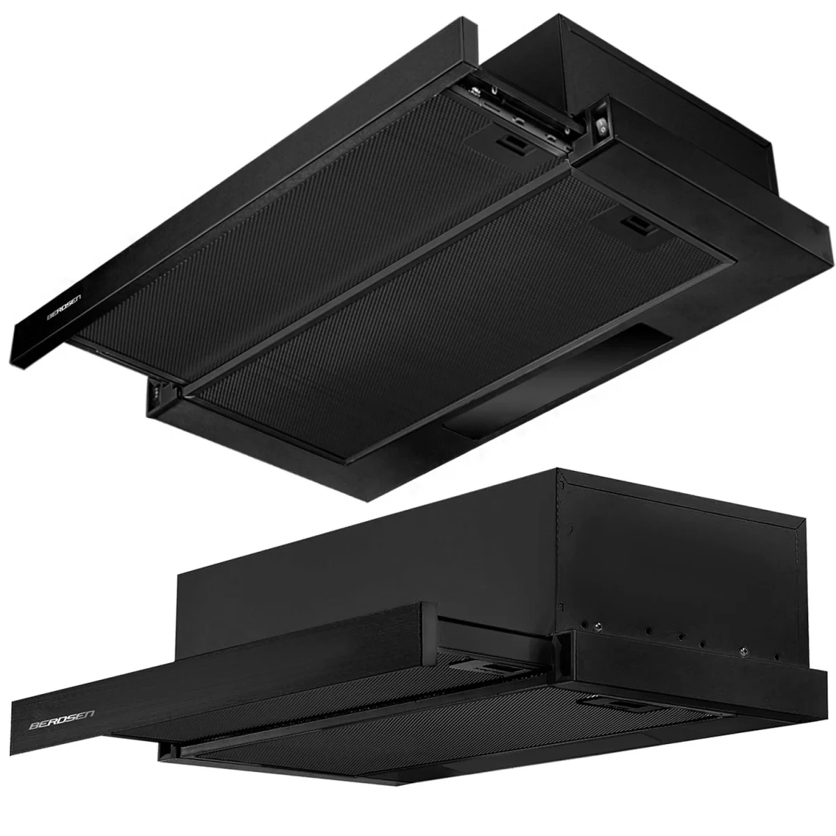 Витяжка підкорпусна кухонна - 60 см Berdsen BE-60-LW чорна - Зображення 11