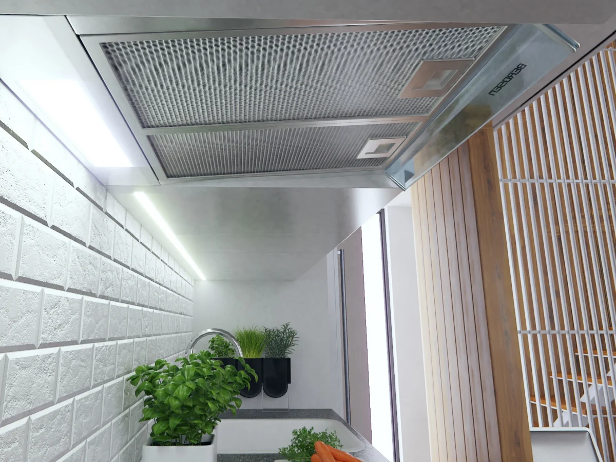 Витяжка підкорпусна кухонна - абсорбер 50 см Berdsen BE-10-A INOX - Зображення 3