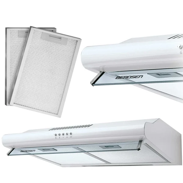 Витяжка підкорпусна кухонна - абсорбер 60см Berdsen BE-10-A біла