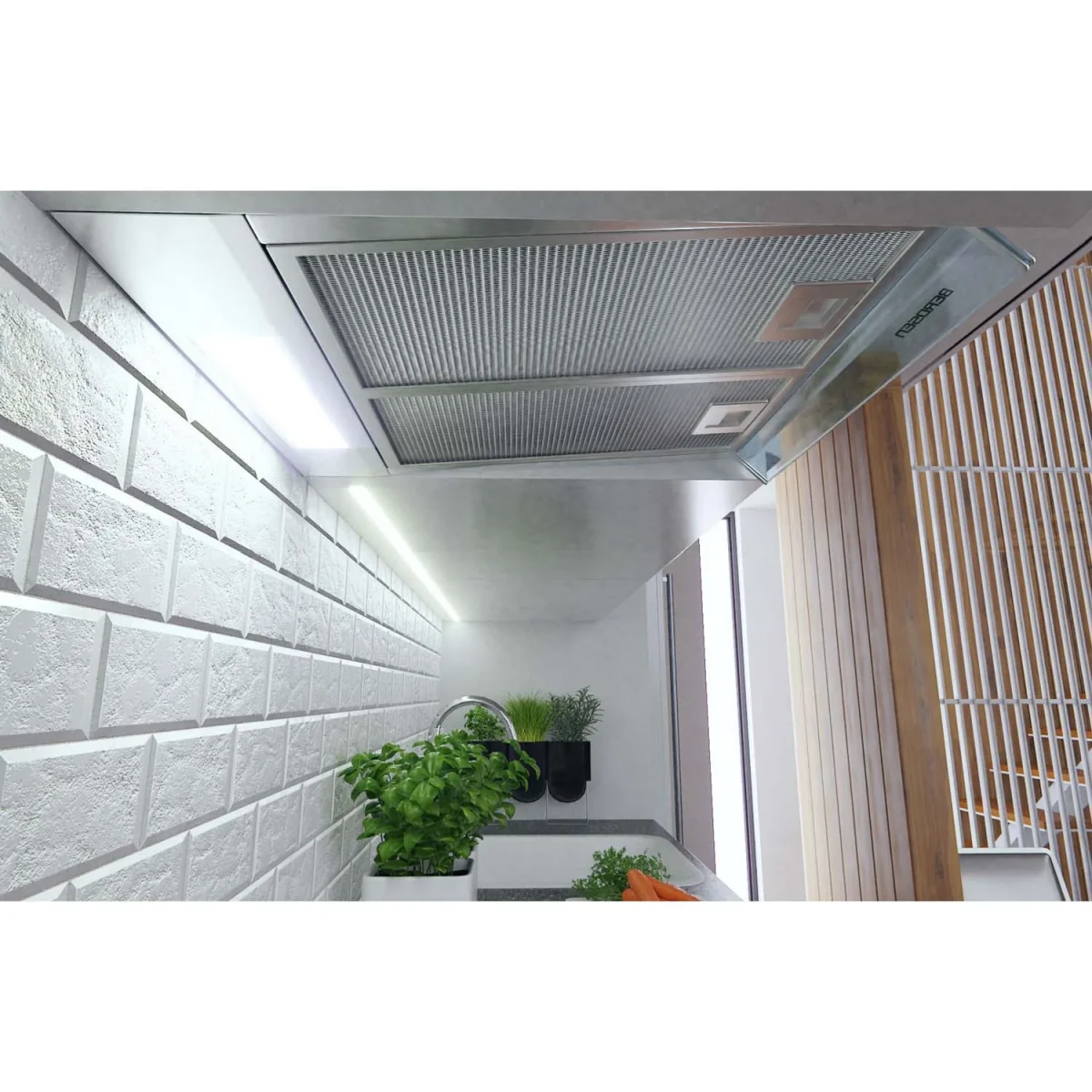 Витяжка підкорпусна кухонна - абсорбер 50 см Berdsen BE-10-A біла - Зображення 5