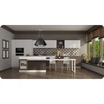 Витяжка кухонна підвісна скляна 60 см чорна BT-222 - Зображення 4