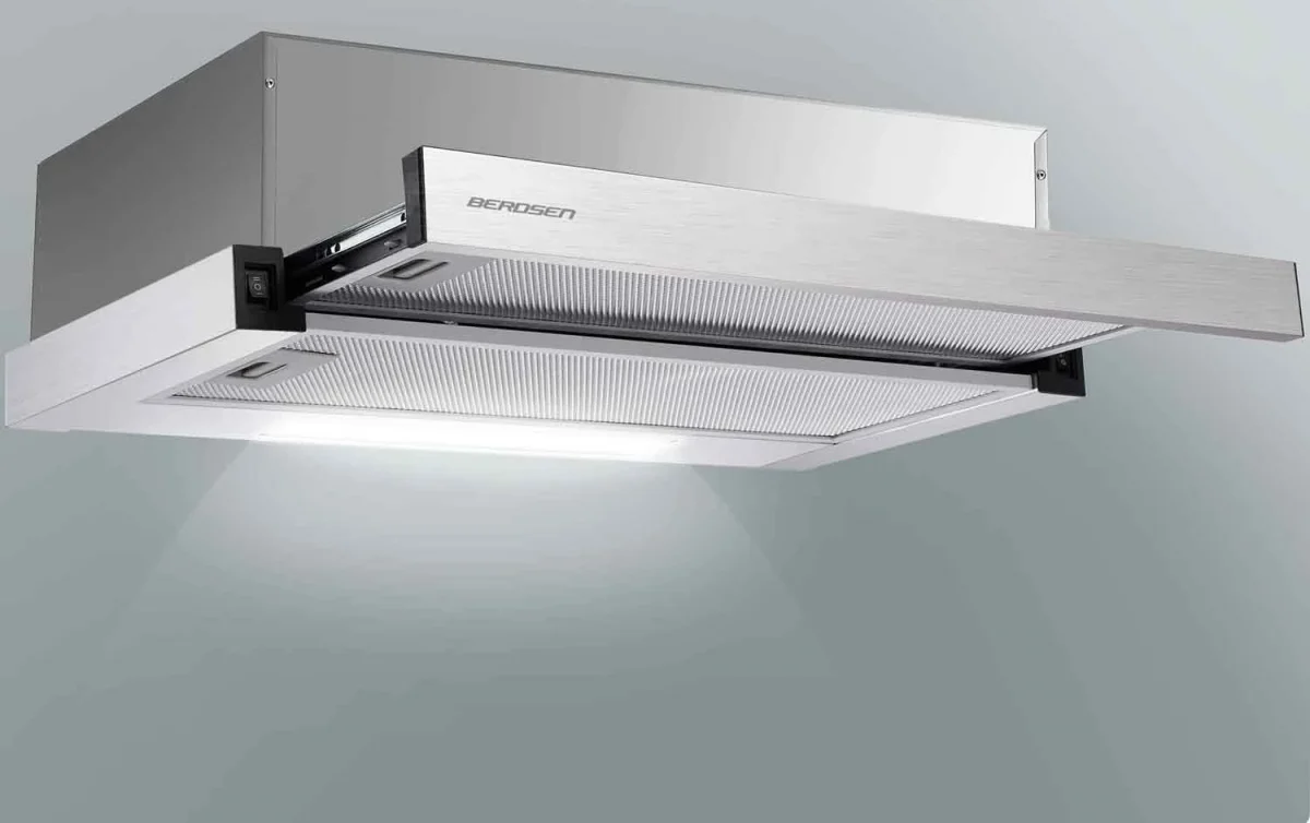 Телескопічна кухонна витяжка Berdsen BT-229 INOX - Зображення 7