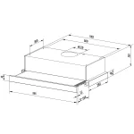 Телескопічна кухонна витяжка Berdsen BT-229 INOX - Зображення 4